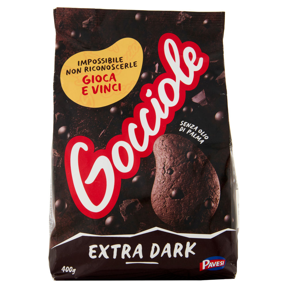 BISCOTTI GOCCIOLE EXTRADARK PAVESI SACCHETTO GR.400 - 11