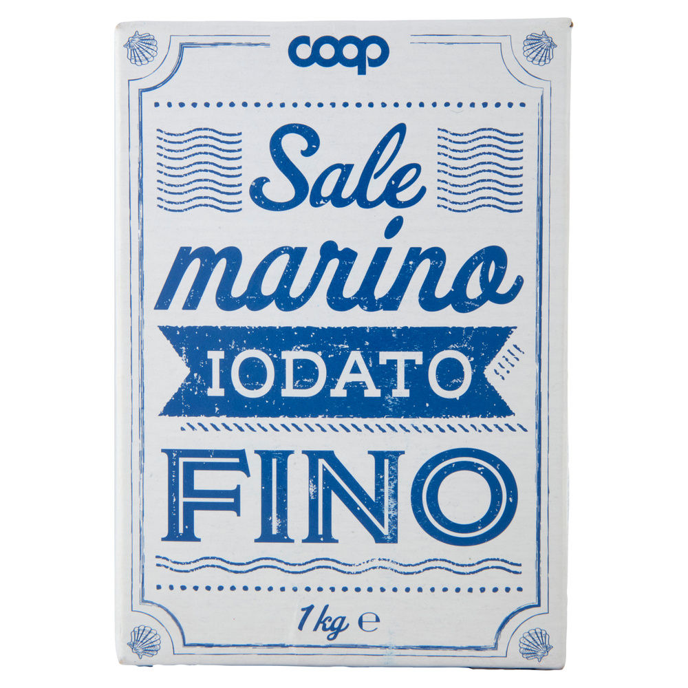 SALE IODATO MARINO FINO COOP SCATOLA KG.1 - 10