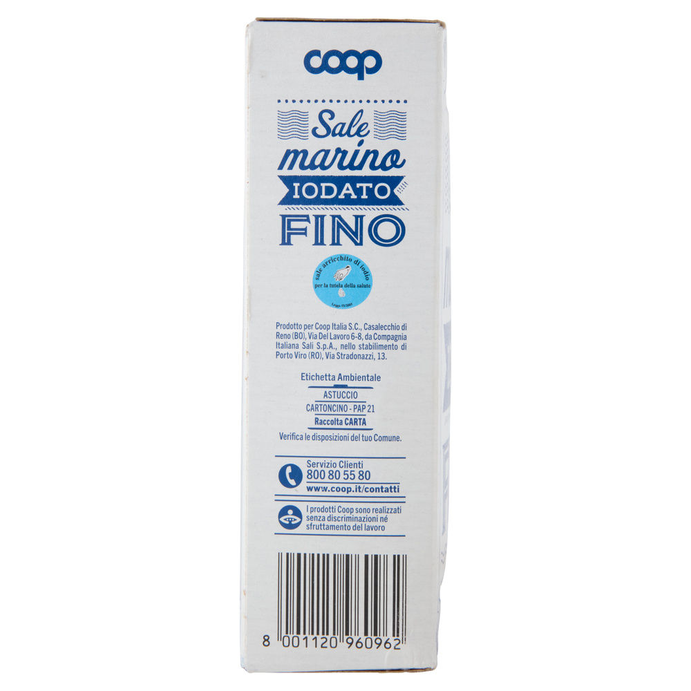 SALE IODATO MARINO FINO COOP SCATOLA KG.1 - 11