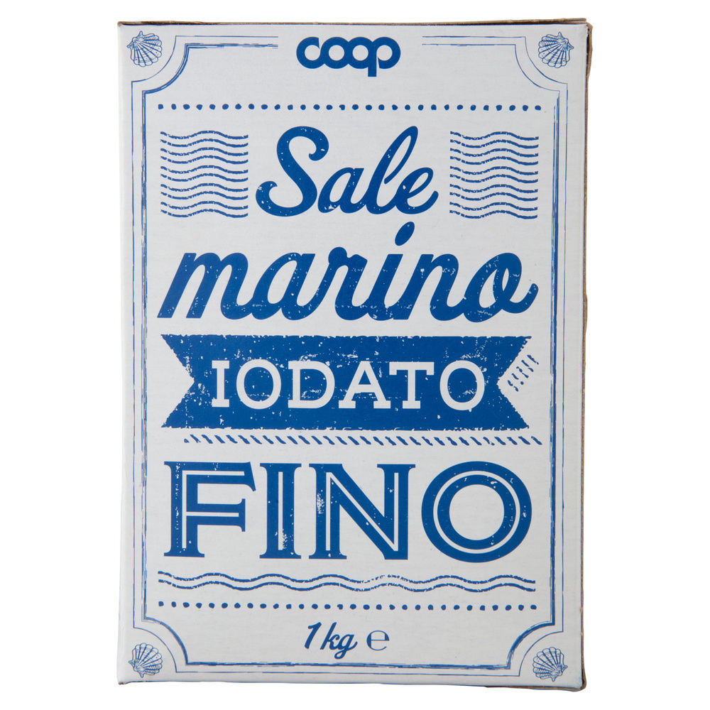 SALE IODATO MARINO FINO COOP SCATOLA KG.1 - 2