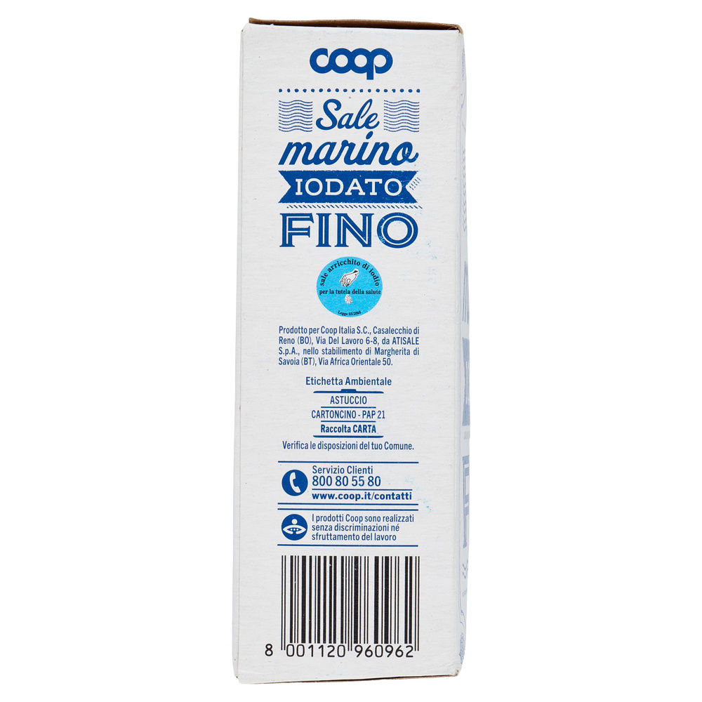 SALE IODATO MARINO FINO COOP SCATOLA KG.1 - 5