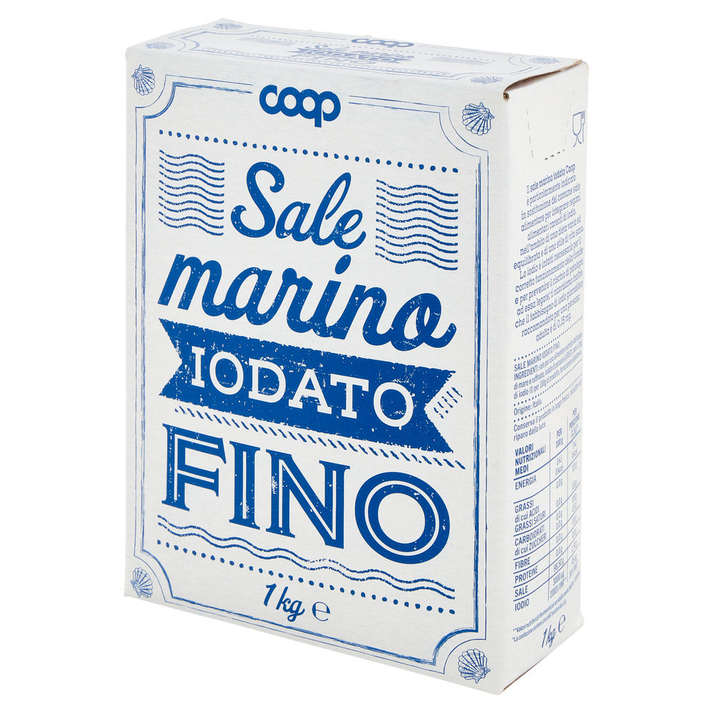 SALE IODATO MARINO FINO COOP SCATOLA KG.1 - 15