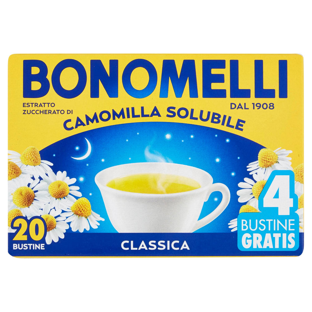 CAMOMILLA SOLUBILE BONOMELLI SCATOLA G 100 16 DOSI+4 O/S - 2