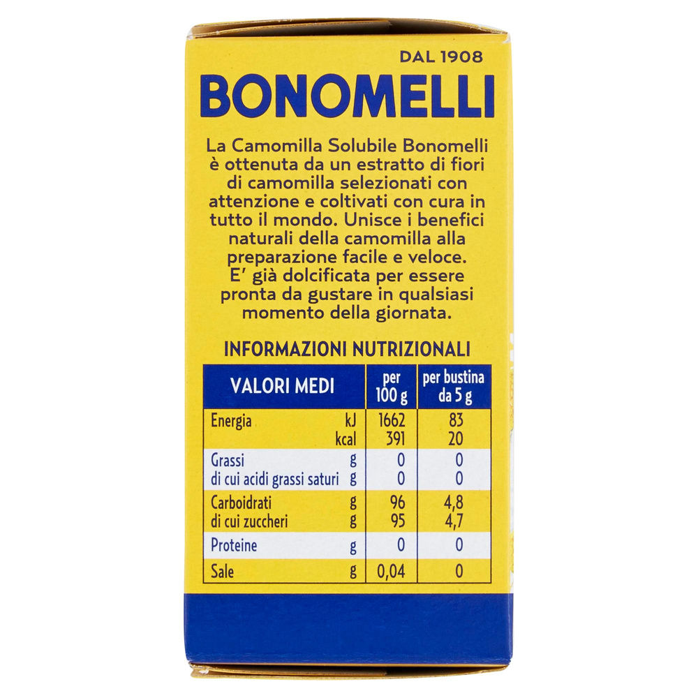 CAMOMILLA SOLUBILE BONOMELLI SCATOLA G 100 16 DOSI+4 O/S - 3