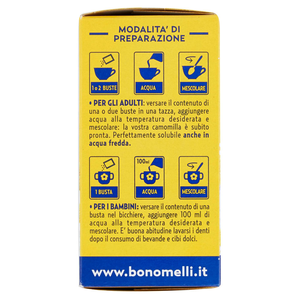 CAMOMILLA SOLUBILE BONOMELLI SCATOLA G 100 16 DOSI+4 O/S - 4