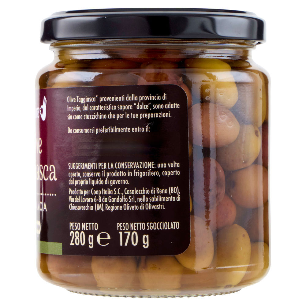 OLIVE TAGGIASCHE IN SALAMOIA FIOR FIORE COOP G 280 SGOCC G 180 - 19