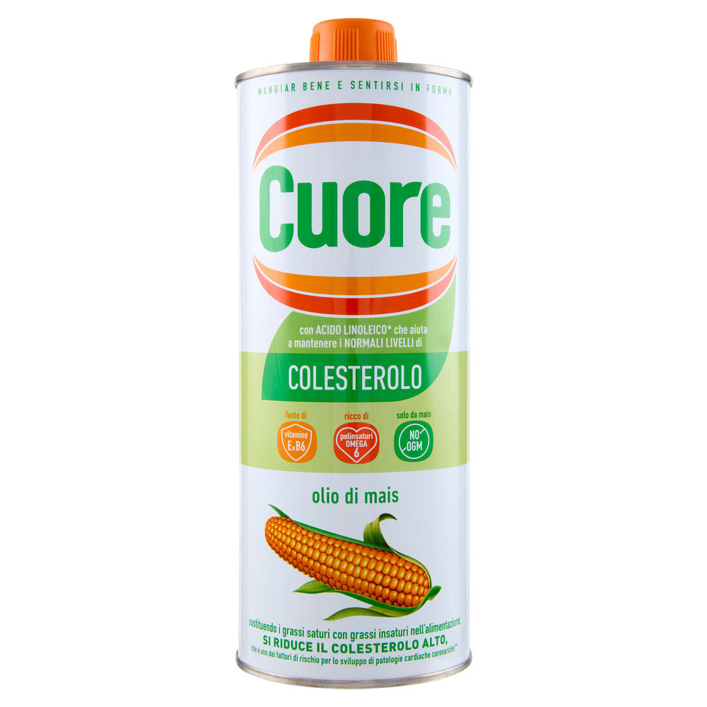 Olio di semi di mais dietetico cuore latt.con tappo lt.1