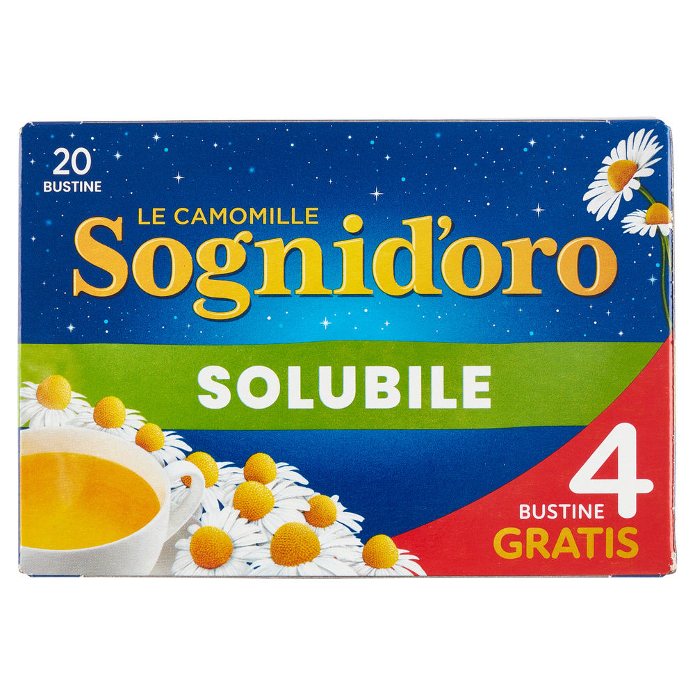 CAMOMILLA SOLUBILE SOGNI D'ORO STAR SCATOLA 16 FILTRI + 4 FILTRI OMAGGIO G 100 - 3