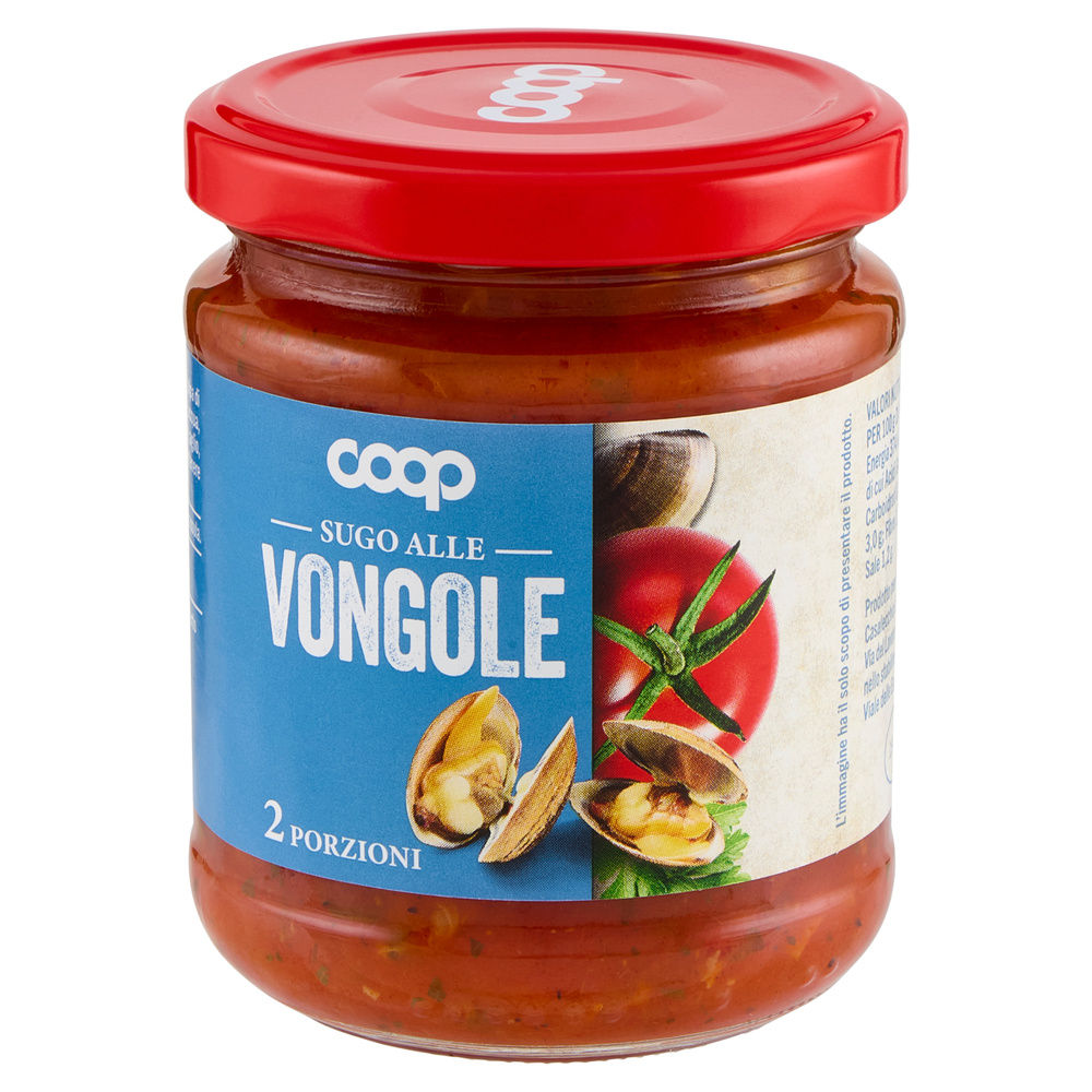 SUGO ALLE VONGOLE COOP VASO VETRO G200 - 9