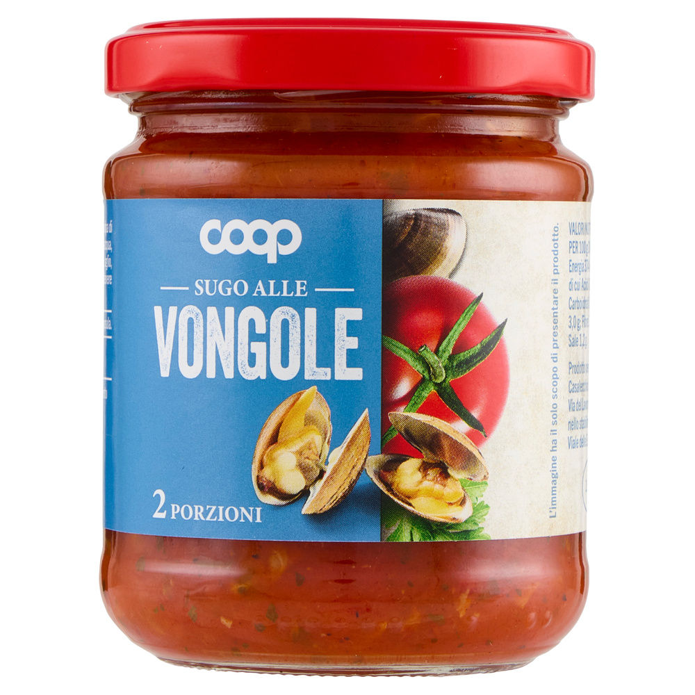 SUGO ALLE VONGOLE COOP VASO VETRO G200 - 10