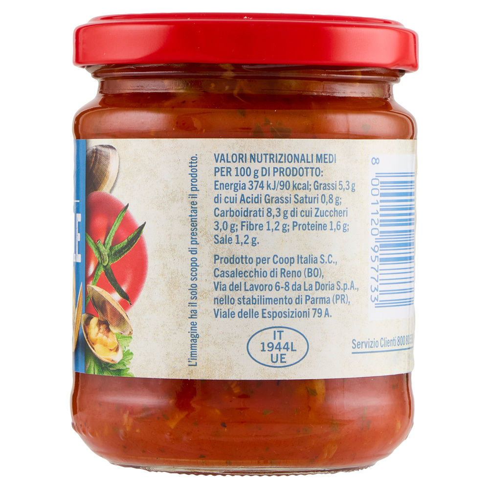 SUGO ALLE VONGOLE COOP VASO VETRO G200 - 13