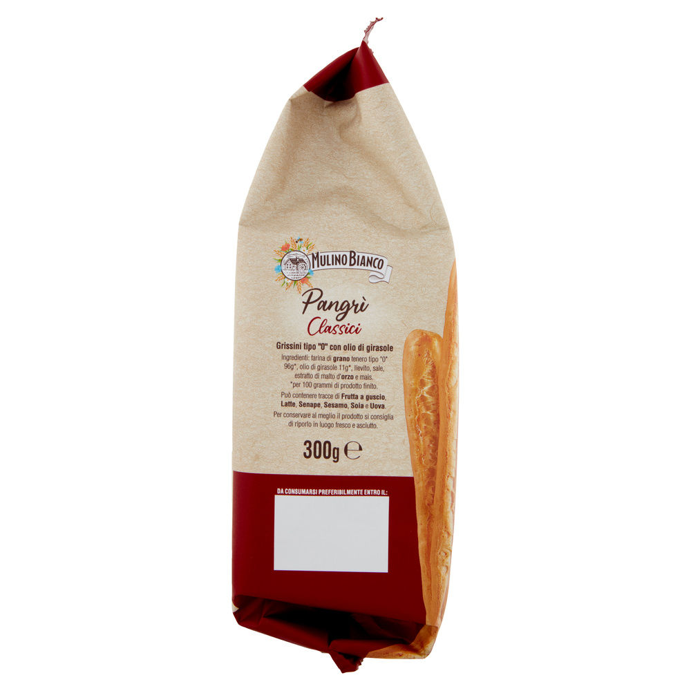 GRISSINI PANGRI' MULINO BIANCO BARILLA RUSTICI SACCHETTO G.300 - 3