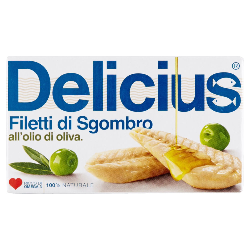 FILETTI DI SGOMBRO ALL'OLIO DI OLIVA DELICIUS SCATOLA 125G - 3