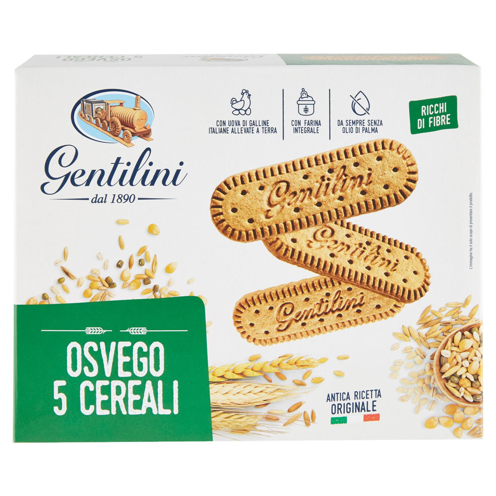 BISCOTTI GENTILINI OSVEGO 5 CEREALI KG 1 - 2