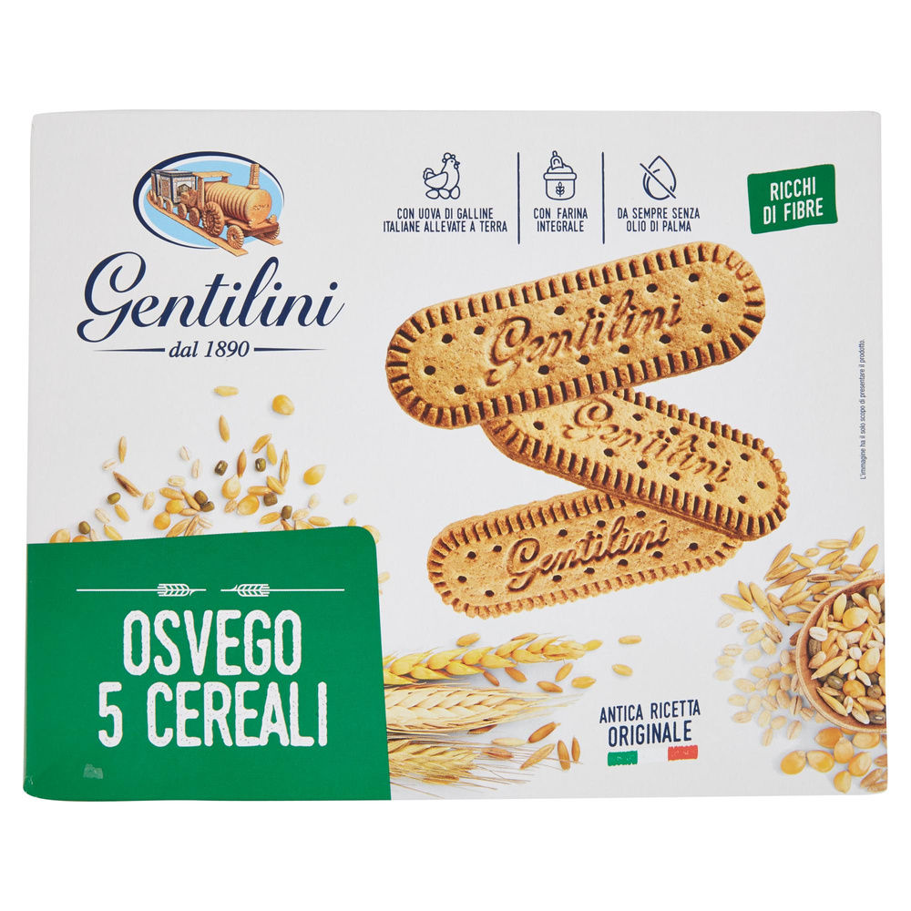 BISCOTTI GENTILINI OSVEGO 5 CEREALI KG 1 - 3