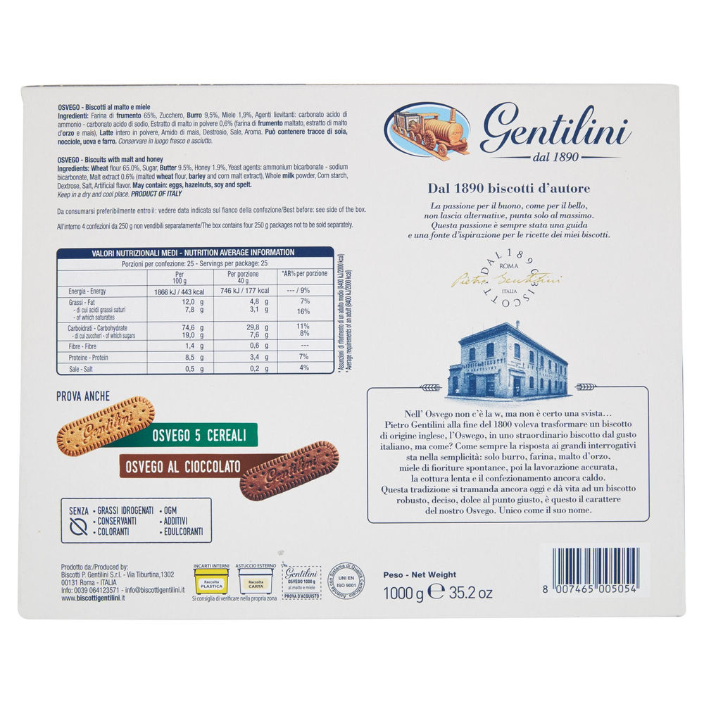 BISCOTTI OSVEGO GENTILINI KG 1 - 1