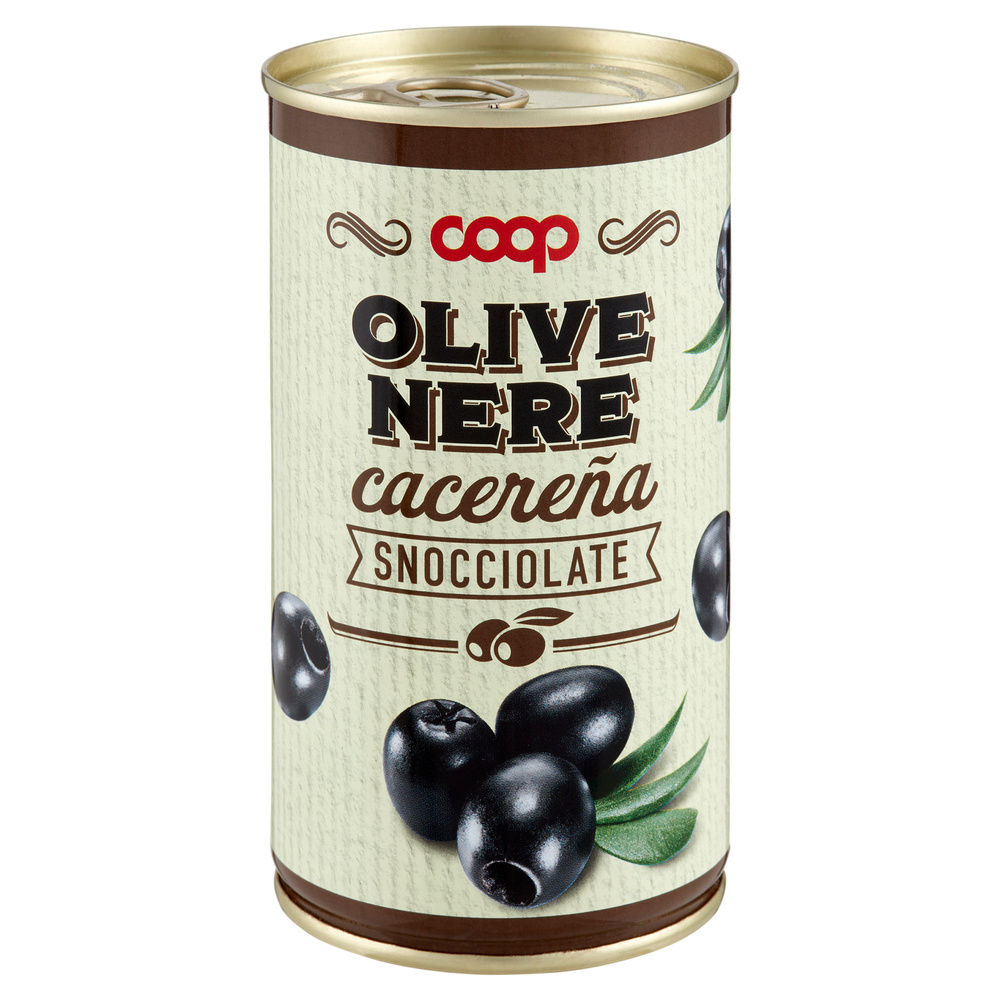 OLIVE NERE COOP SNOCCIOLATE IN SALAMOIA CACERENA LATTINA G 340 SGOCC G 150 - 2