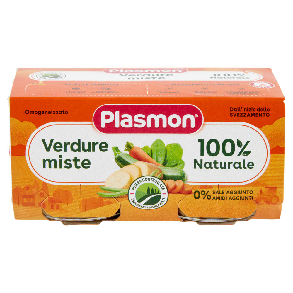 OMOGENEIZZATO PLASMON VERDURE MISTE CL. G 80X2 - 2