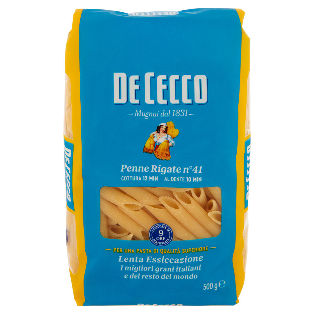 PASTA SEMOLA PENNE RIGATE DE CECCO N41 SACCHETTO G 500 - 2