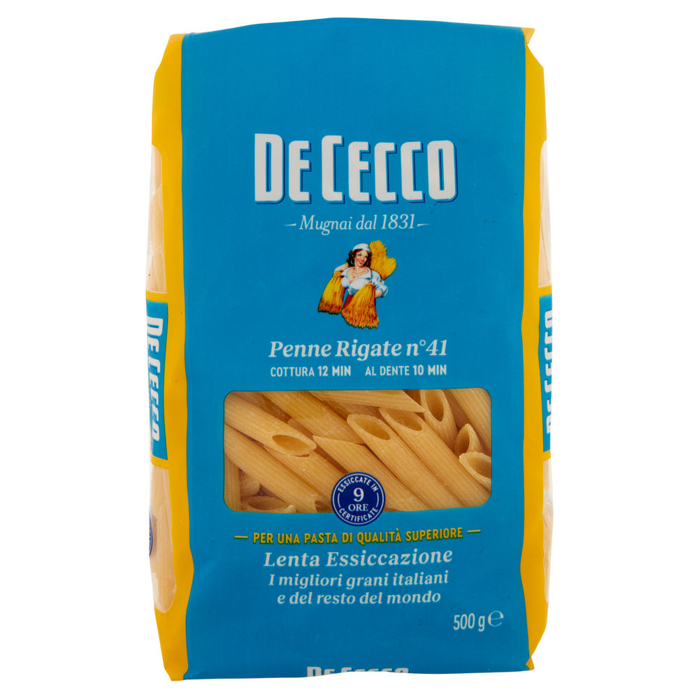 PASTA SEMOLA PENNE RIGATE DE CECCO N41 SACCHETTO G 500 - 3