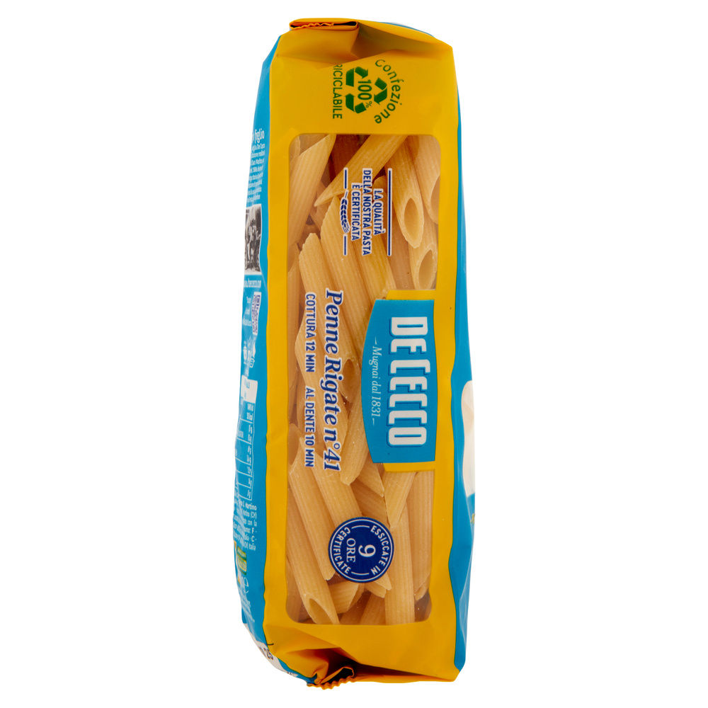 PASTA SEMOLA PENNE RIGATE DE CECCO N41 SACCHETTO G 500 - 4