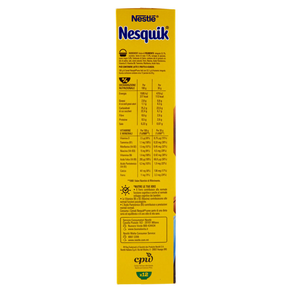 CEREALI NESQUIK NESTLE' SCATOLA G 375 - 3