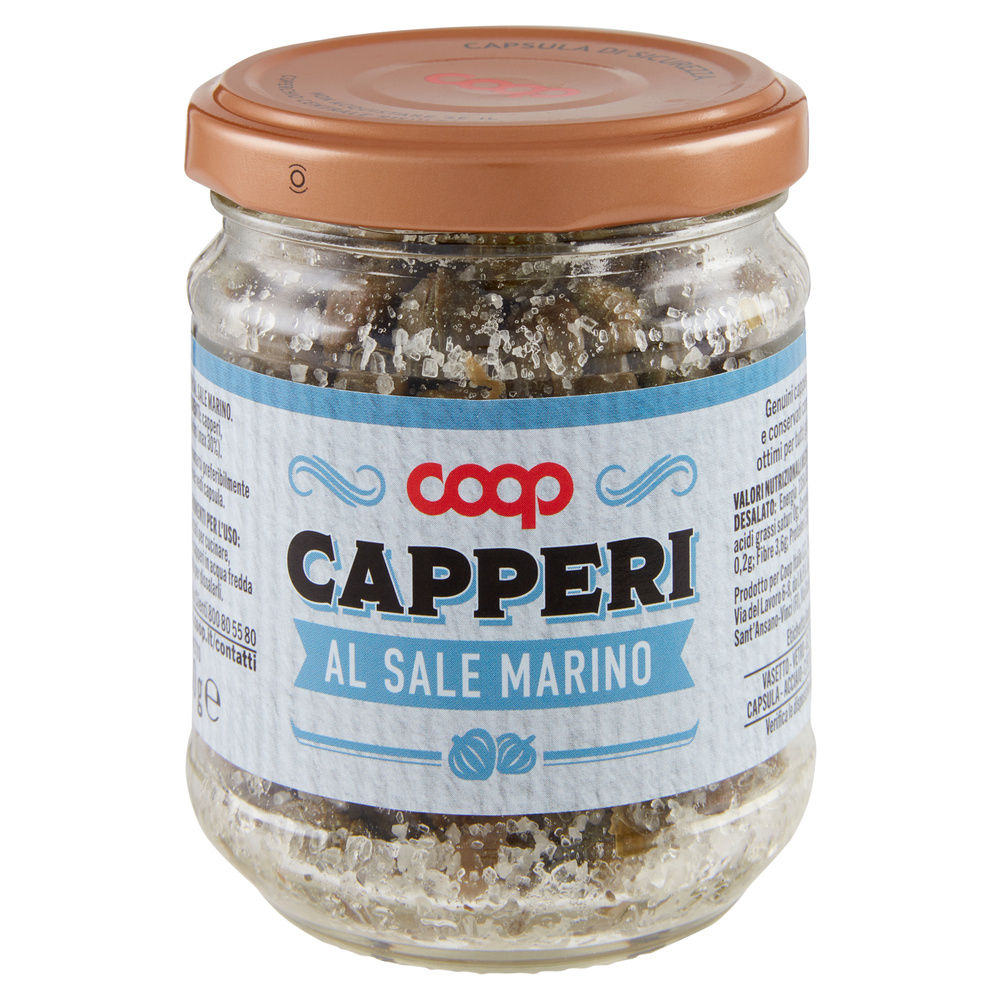 CAPPERI COOP AL SALE MARINO VASO VETRO G 130 - 4