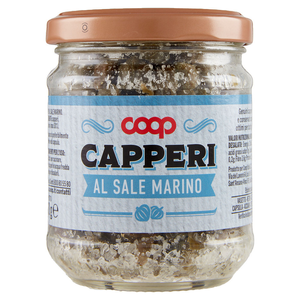 CAPPERI COOP AL SALE MARINO VASO VETRO G 130 - 5