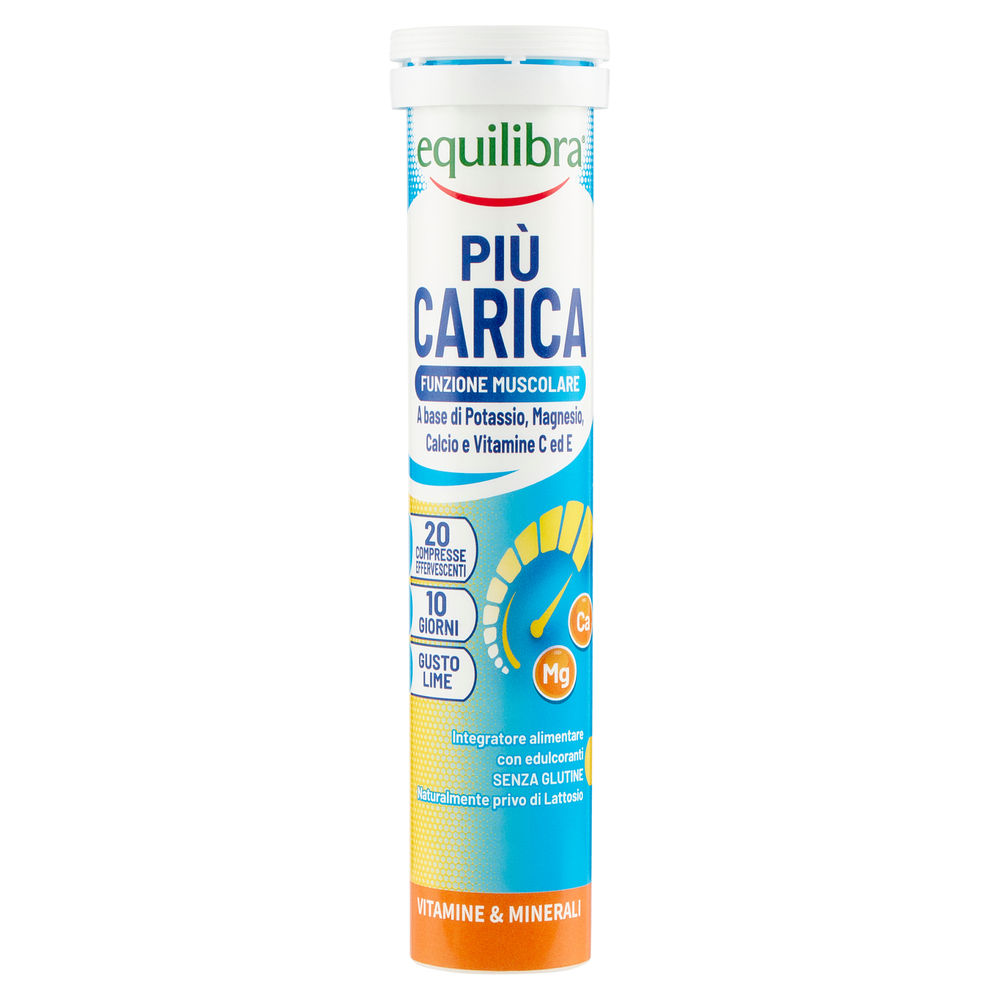 INT.DIETETICO EQUILIBRA EFFERVESCENTE PIU' CARICA TUBO 20 COMPRESSE G 90 - 0