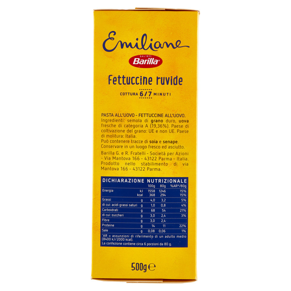 FETTUCCINE LE EMIL.BARILLA A/UOVO N.430 VS.G.500 - 5