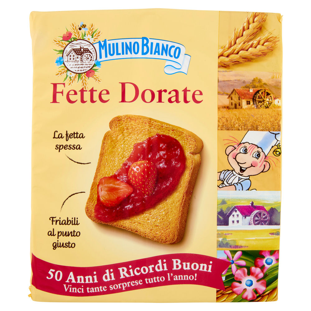 FETTE BISCOTTATE  MULINO BIANCO DORATE X 36 FETTE INCARTO G. 315 - 0