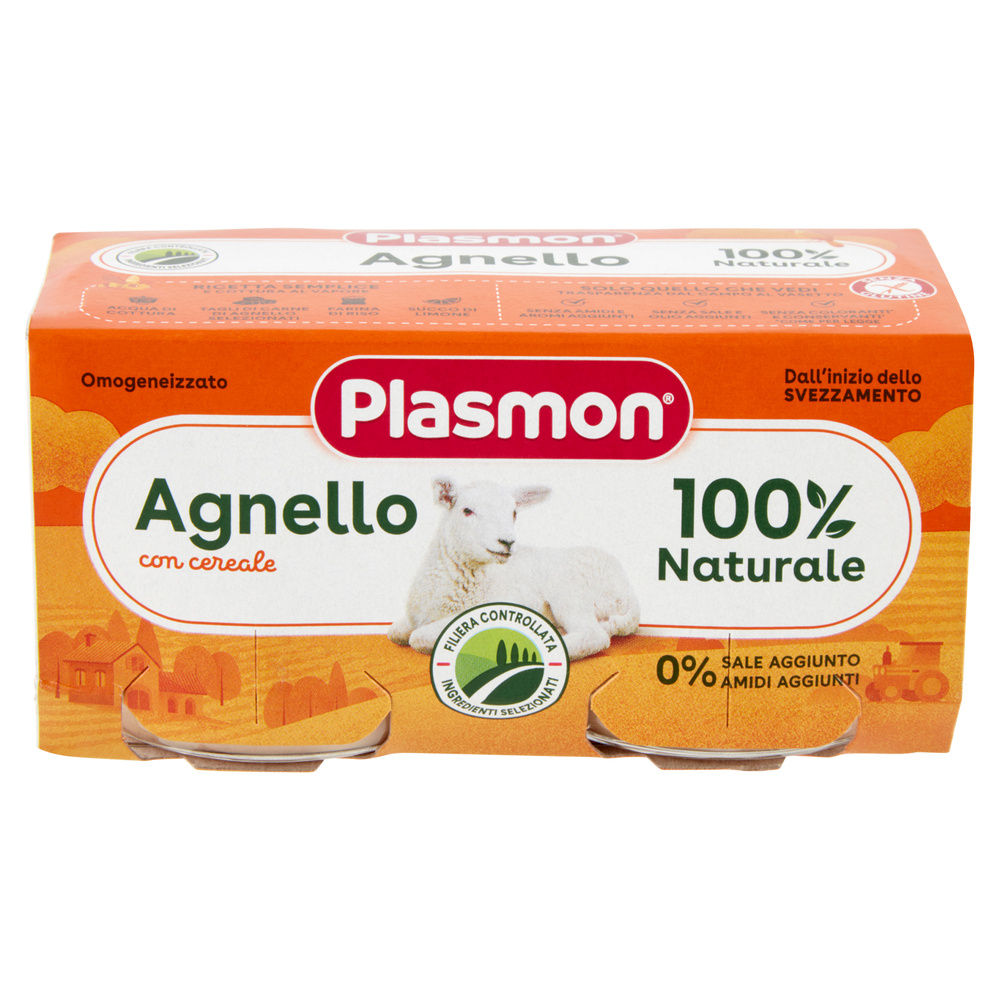 OMOGENEIZZATO PLASMON ALL'AGNELLO CL. G 80X2 - 2