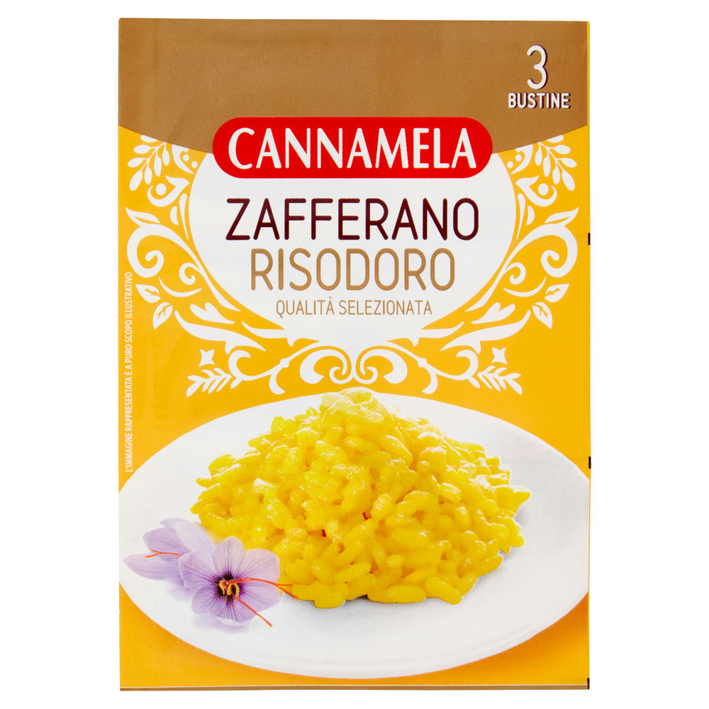 Zafferano risodoro cannamela bustona pz.3 g 3