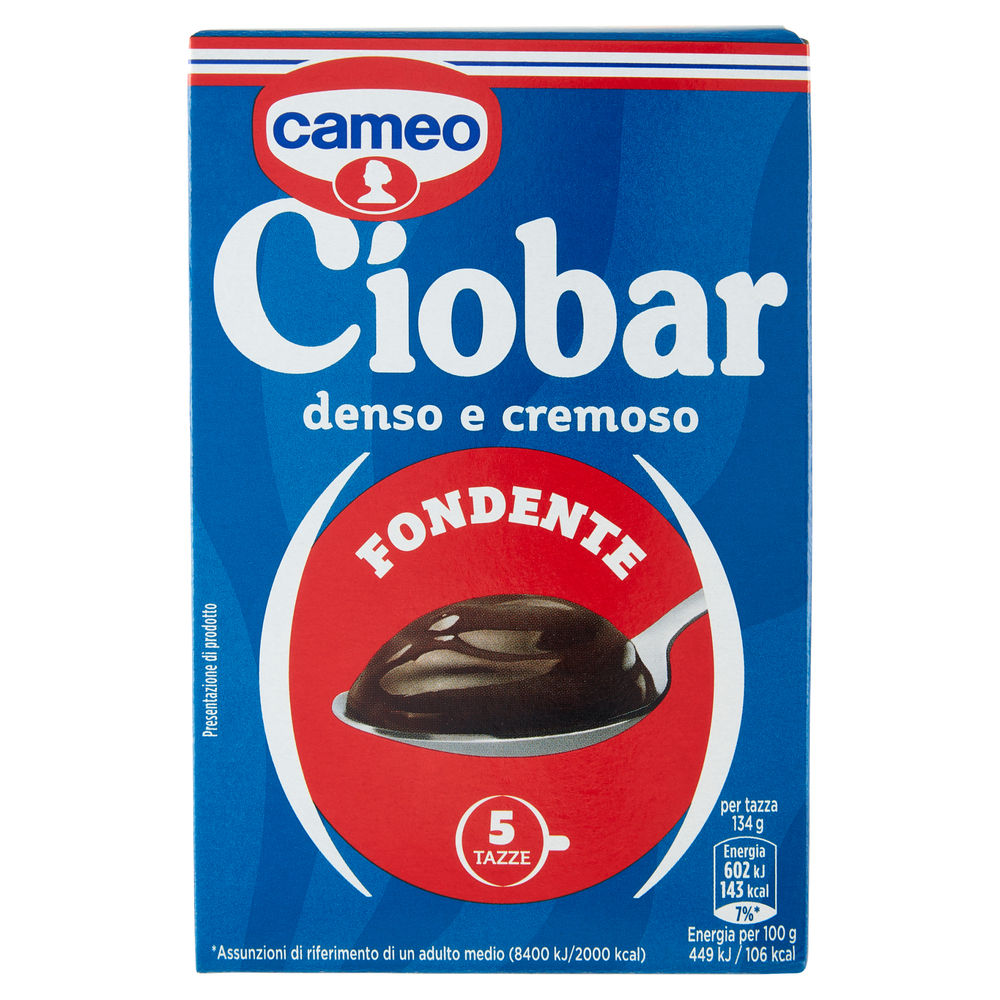 PREPARATO PER  CIOCCOLATO  FONDENTE CIOBAR CAMEO SCATOLA PZ.5 G 115 - 0