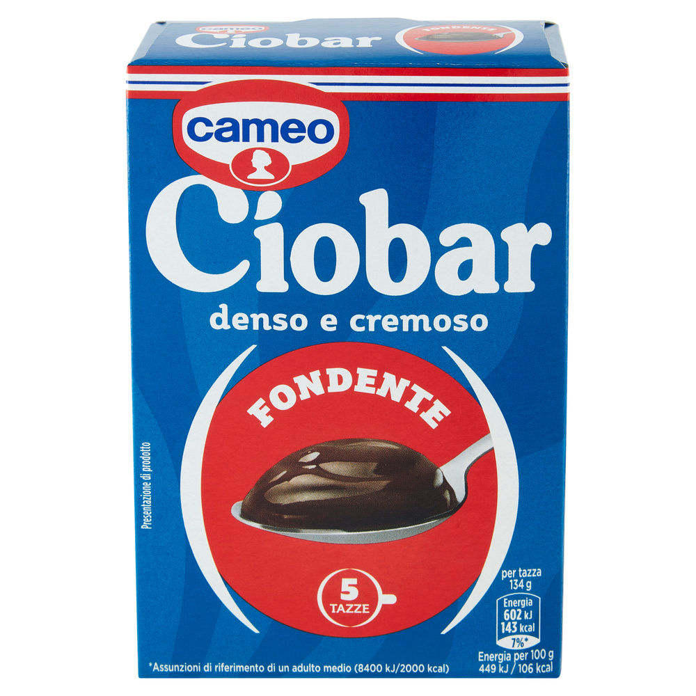 PREPARATO PER  CIOCCOLATO  FONDENTE CIOBAR CAMEO SCATOLA PZ.5 G 115 - 2