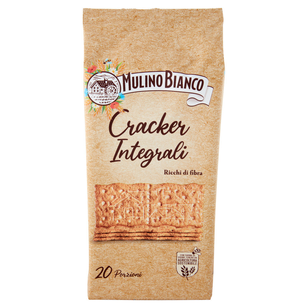 CRACKERS INTEGRALI SFOGLIA DI GRANO  MULINO BIANCO  INCARTO G.500 - 2