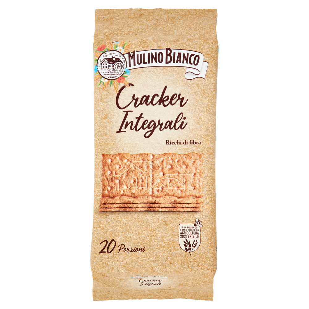 Crackers integrali sfoglia di grano  mulino bianco  incarto g.500