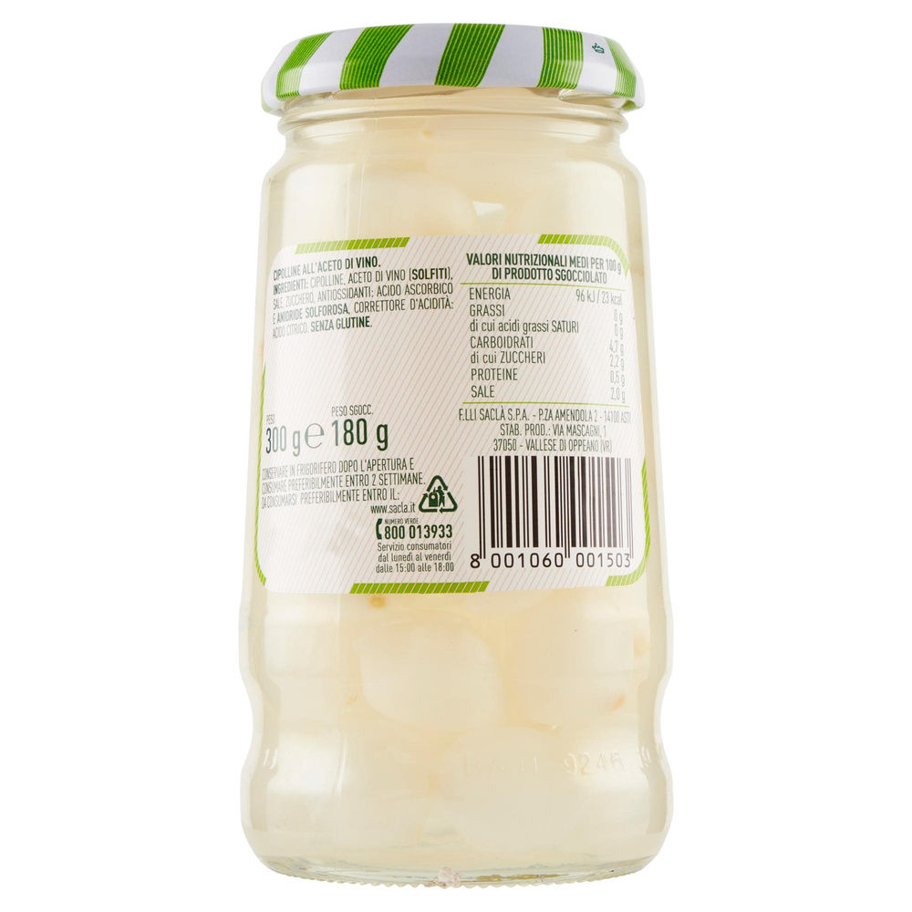 ACETELLI SACLA' CIPOLLINE V.V. T 314  G 180 - 1