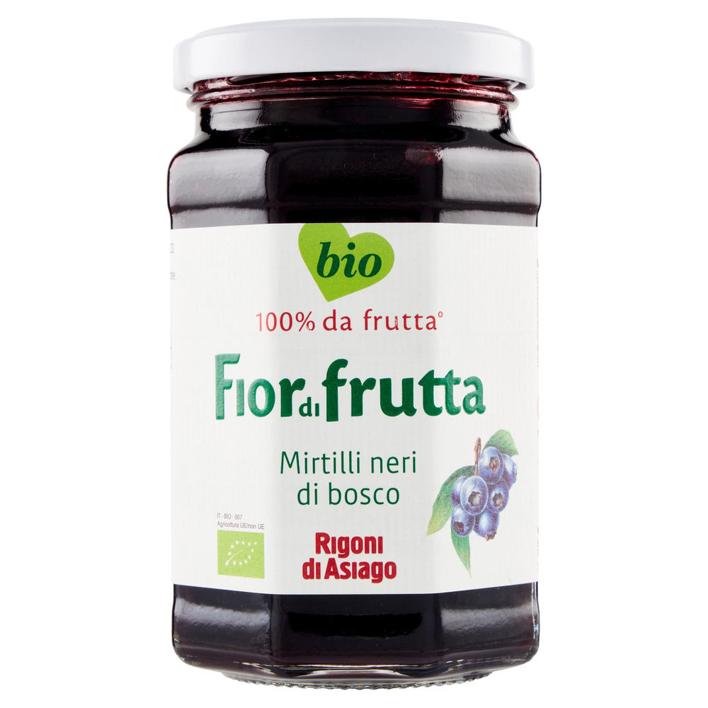 FIORDIFRUTTA BIO MIRTILLI NERI  RIGONI VASO VETRO G  330 - 2