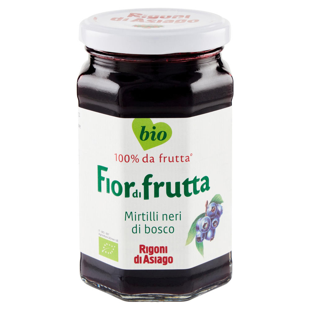 FIORDIFRUTTA BIO MIRTILLI NERI  RIGONI VASO VETRO G  330 - 6