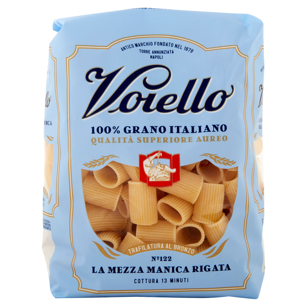 PASTA DI SEMOLA MEZZE MANICHE RIGATE N.122 VOIELLO SACCHETTO G.500 - 0