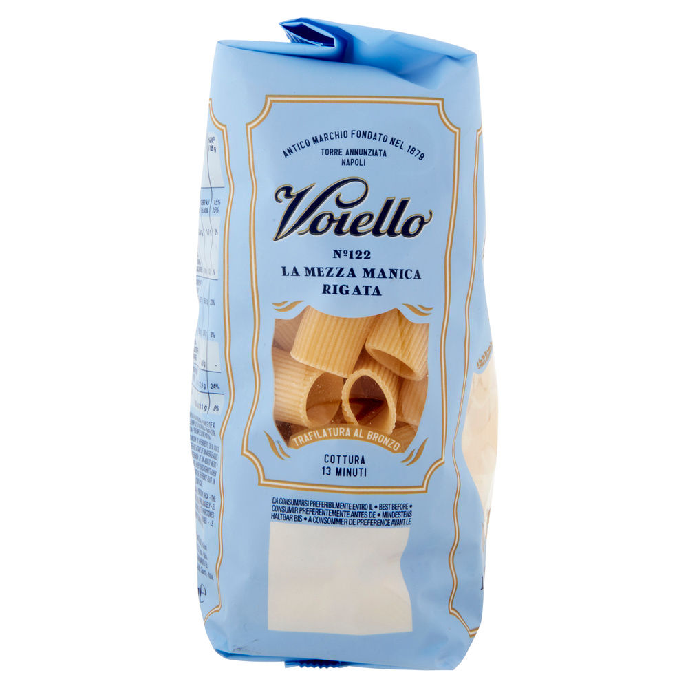 PASTA DI SEMOLA MEZZE MANICHE RIGATE N.122 VOIELLO SACCHETTO G.500 - 7