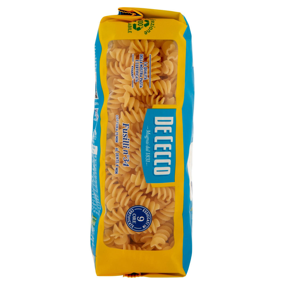 PASTA SEMOLA FUSILLI DE CECCO N34 SACCHETTO G 500 - 2