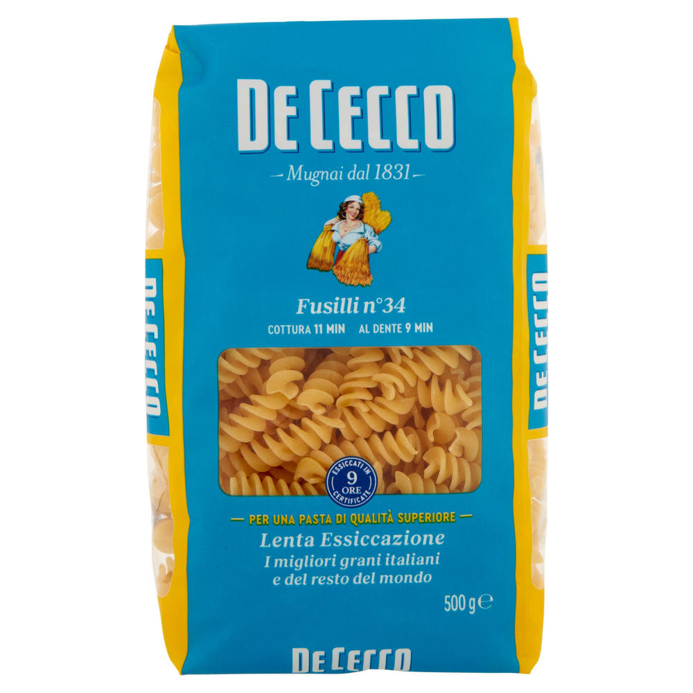 PASTA SEMOLA FUSILLI DE CECCO N34 SACCHETTO G 500 - 7