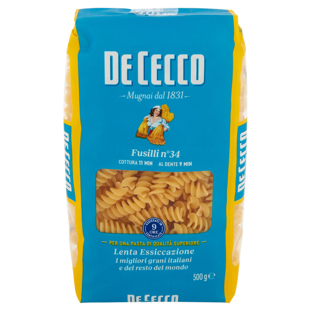 PASTA SEMOLA FUSILLI DE CECCO N34 SACCHETTO G 500 - 4