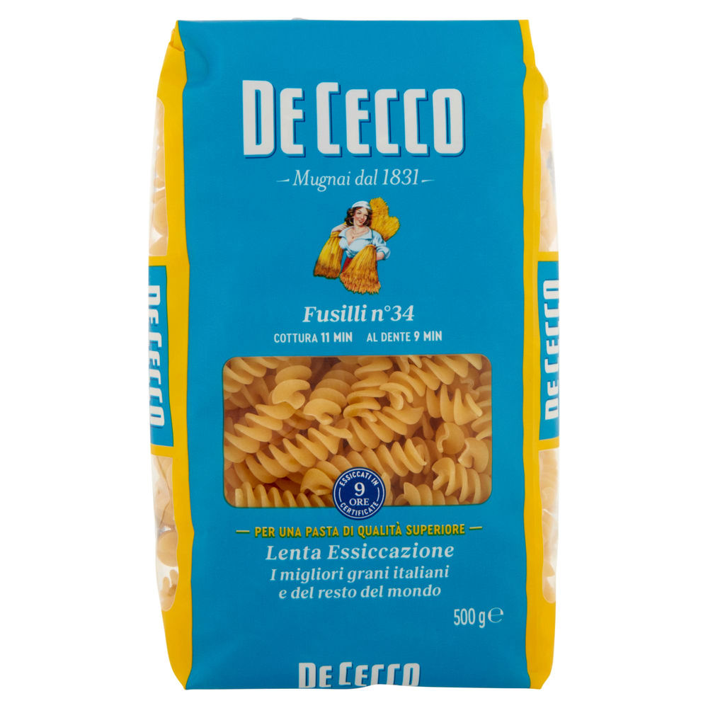 PASTA SEMOLA FUSILLI DE CECCO N34 SACCHETTO G 500 - 0