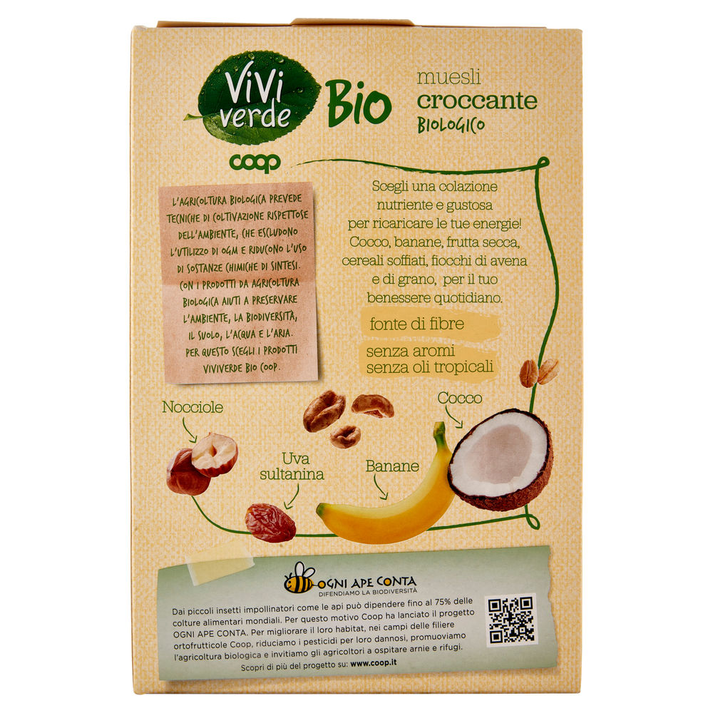 MUESLI CROCCANTE BIO VIVIVERDE COOP SCATOLA G 375 - 1