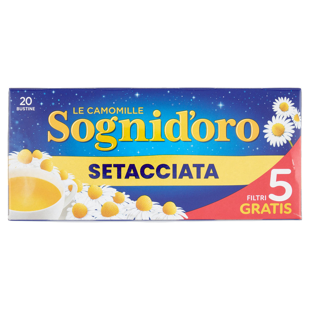 CAMOMILLA SOGNI D'ORO STAR SETACCIATA SCATOLA 15 FILTRI +5 FILTRI OMAGGIO G 33,4 - 1