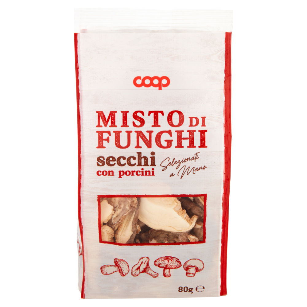 MISTO FUNGHI SECCHI CON PORCINI COOP BUSTA G80 - 7