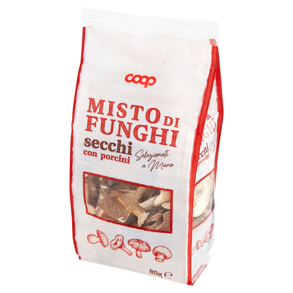 MISTO FUNGHI SECCHI CON PORCINI COOP BUSTA G80 - 6